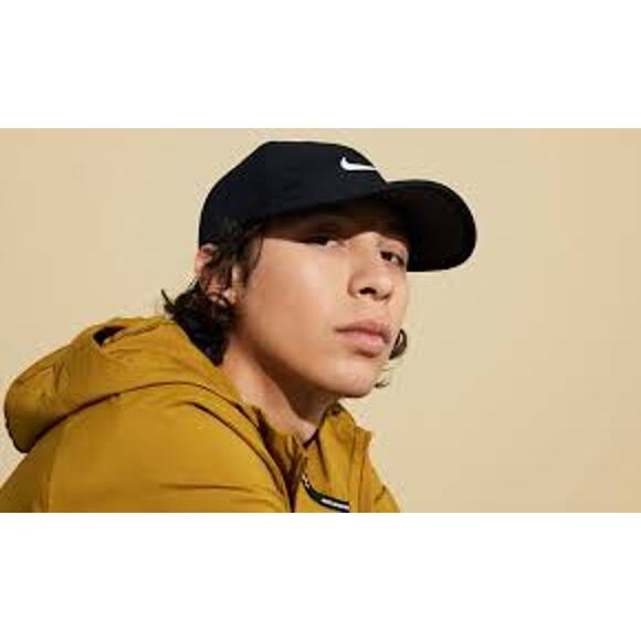 NIKE Dri-Fit Featherlight Hat Baseball Cap Black Lightweight Travel Packable - Picture 2 of 7